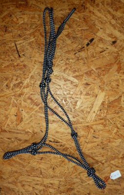Knotenhalfter Profi - Schwarz/Weiss