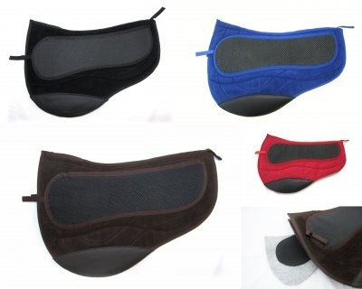 Kurzes Westernpad Round,  Sandwichpad , 2 Kammern - spezial