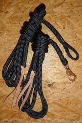 Arbeitsseil / Bodenarbeitsseil / Ring Rope, Schwarz