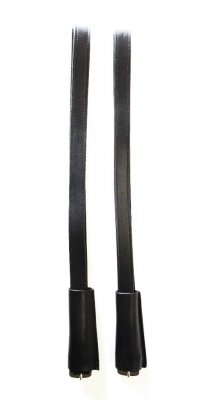 Paar Englische Steigbgelriemen mit 2,5 cm Breite - Farbe -  Schwarz / Dunkelbraun