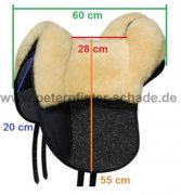 Grandeur Fellsattel Tomentum Dressur aus robustem Nadelflies