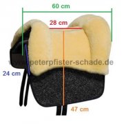 Grandeur Fellsattel Tomentum Barock aus robustem Nadelflies
