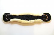 Weicher Western Sattelgurt mit Lammfell - gerade Anatomisch