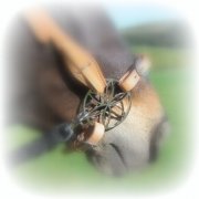 Blumenzaum - Lilie - Jasmin - Lilie Pony Hackamore Gebisslose Zumung , Bitless Bridle  - B-Ware - Einzelpaare