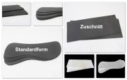 1 Paar Einlagen oder Zuschnitte fr Sattelunterlagen oder Pads, verschiedene Formen und Materialien