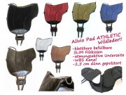 ALIVIO ATHLETIC WILDLEDER  Reitpad WBS Kanal & Kammeraufbau, SLIM Filzkissen - klettbar-