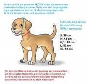 Leder Hundehalsband rundgenht mit Zugstopp aus weichem Nappaleder