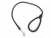 Kurze Leder Hundeleine Short Round 110 cm rundgenht aus weichem Nappaleder
